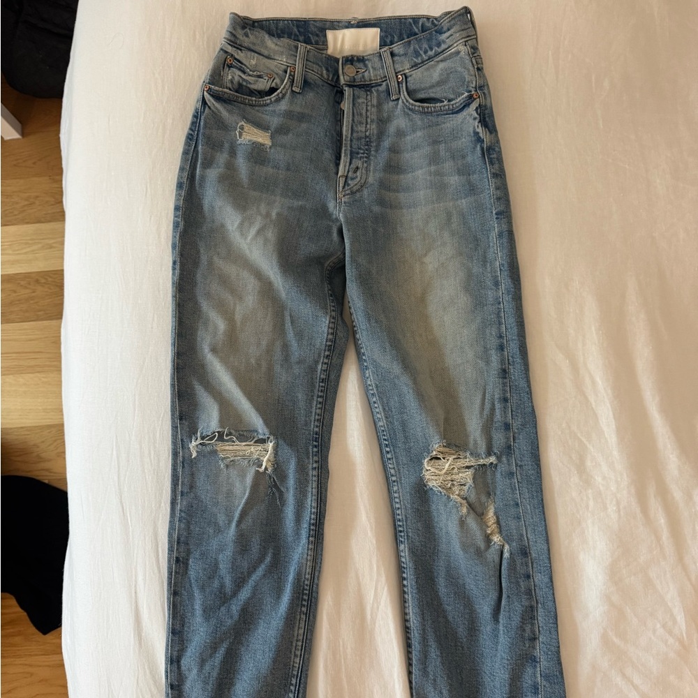 Mother Denim Classic Blue Distressed Women's Jeans